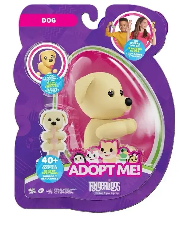 Figura interactiva Fingerlings Adopt Me perro - 2