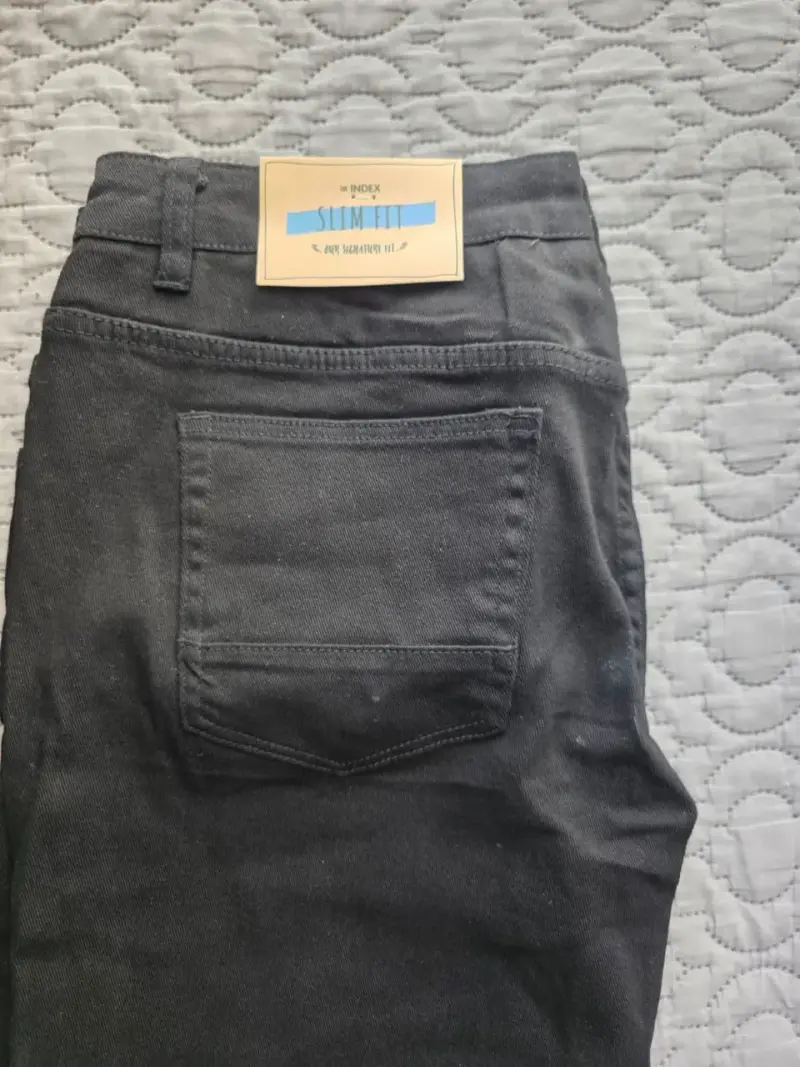 👖⚫ Jeans negros slim fit Index - 1