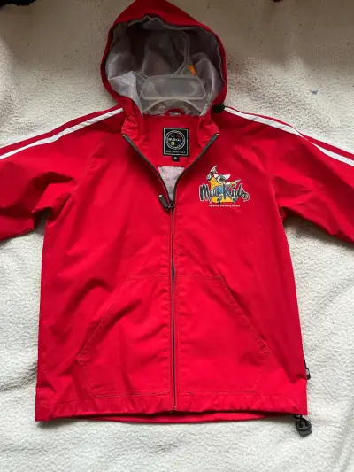 Chaqueta impermeable roja Maui Kids - miniatura 1