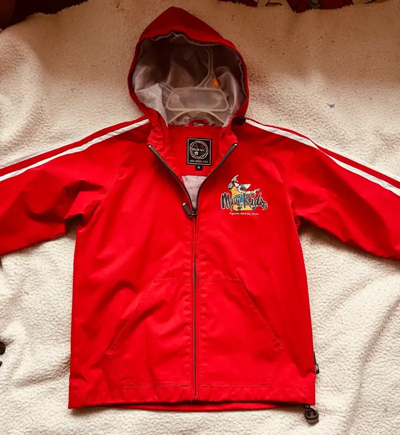 Chaqueta impermeable roja Maui Kids - 3