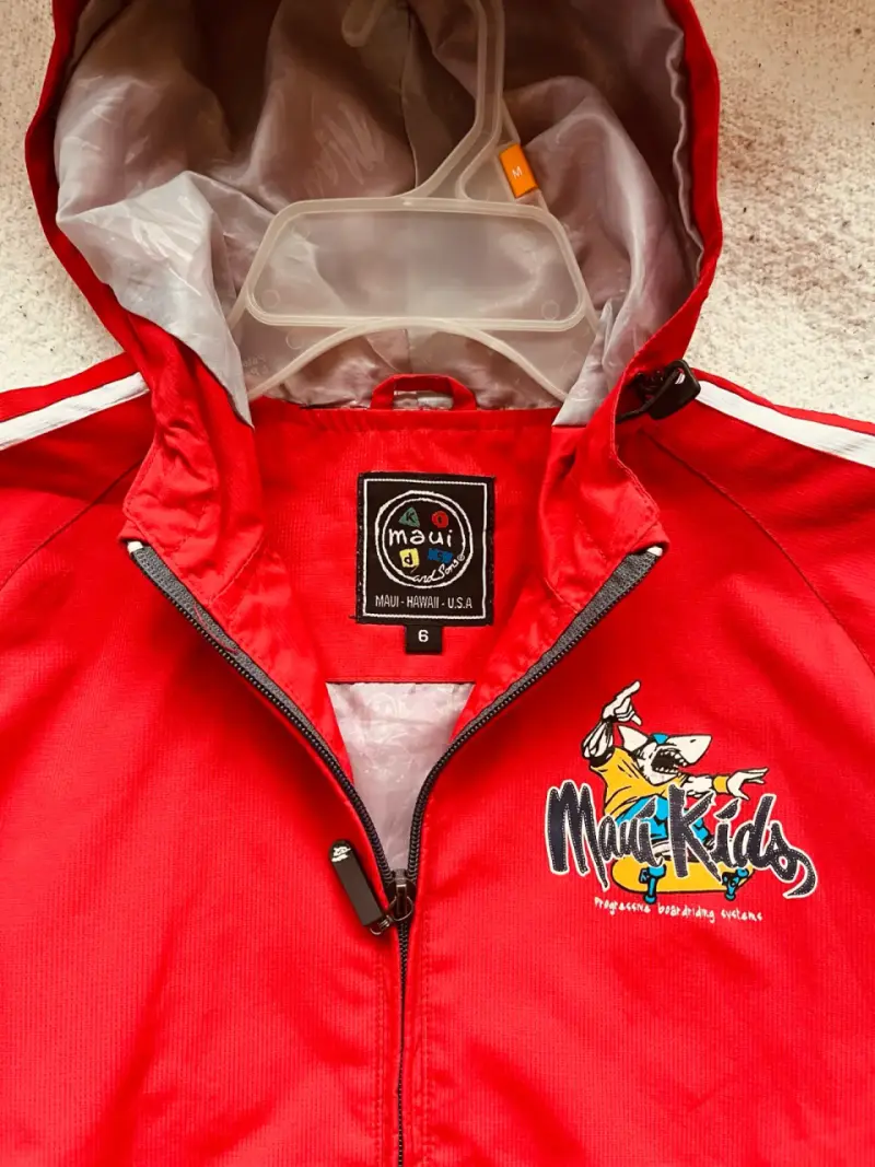 Chaqueta impermeable roja Maui Kids - 4