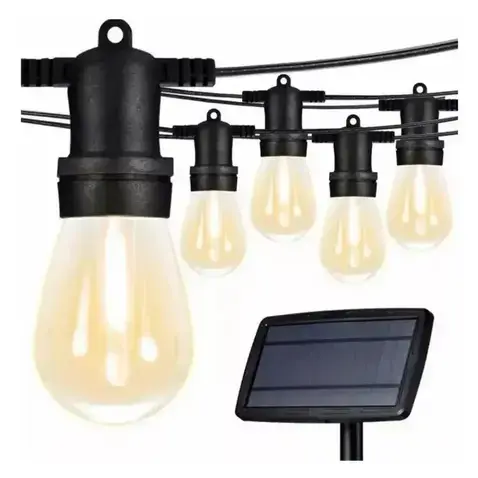 Guirnalda de luces solares LED para exteriores - 1