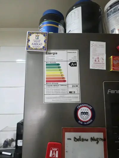 Refrigerador Fensa gris con congelador inferior - miniatura 2