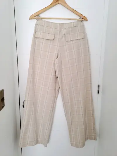 Pantalones beige H&M nuevos - miniatura 3