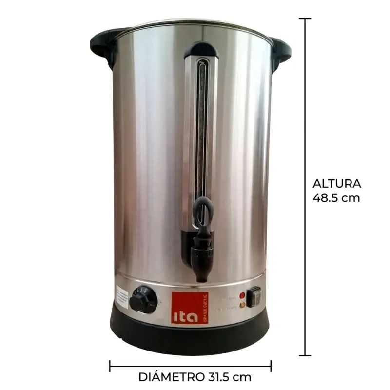 Hervidor Percolador de 10 Lts de Acero Quirúrgico - 6