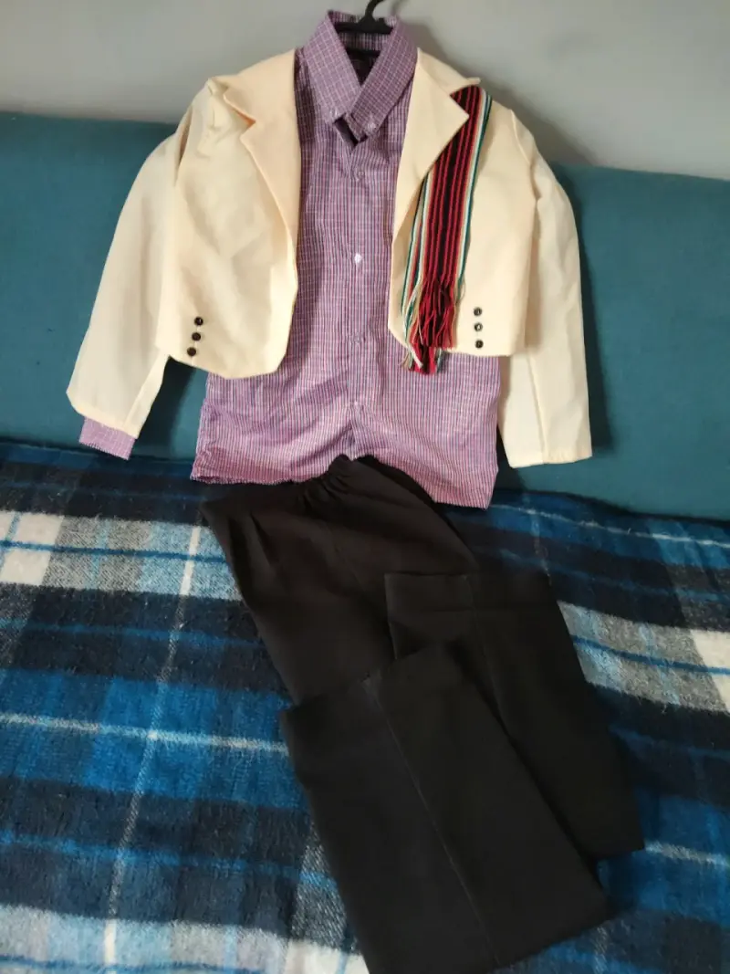 Traje típico chileno talla 12 para niño