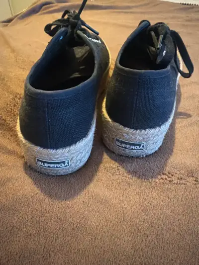 Zapatillas Superga negras de lona - miniatura 3