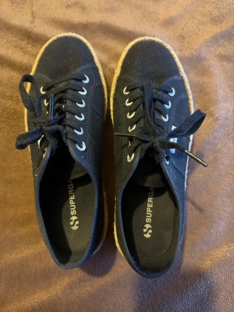 Zapatillas Superga negras de lona - 5