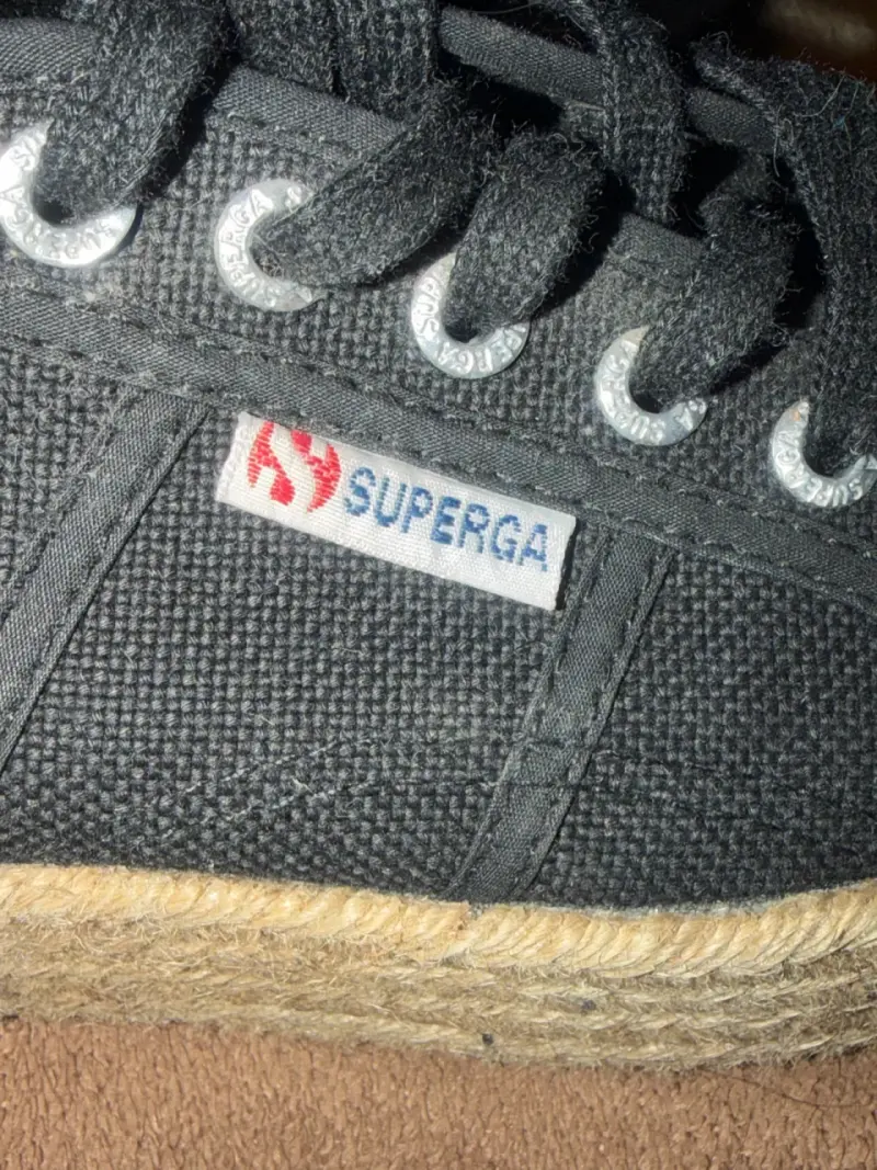 Zapatillas Superga negras de lona - 6