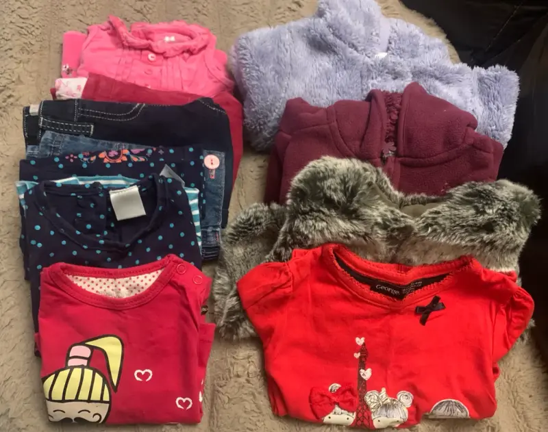 Lote de ropa infantil variada para niñas