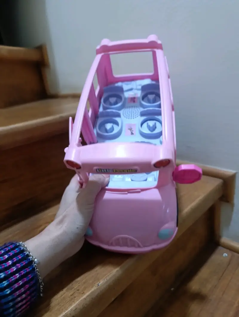 Bus de juguete rosa para niños - 5
