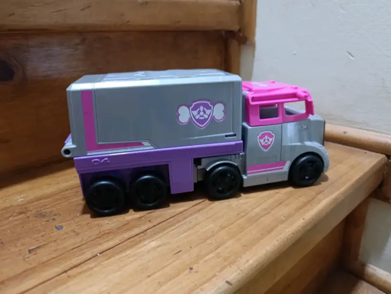 Camión de juguete Paw Patrol rosa y gris - 5