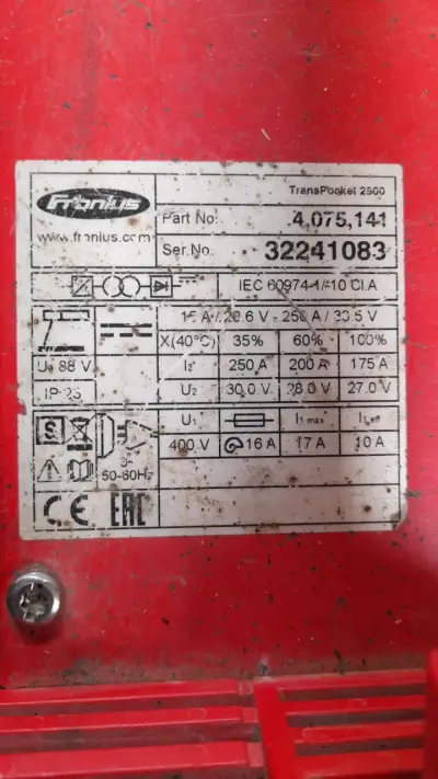 Soldadora TransPocket 2500 portátil roja - miniatura 4