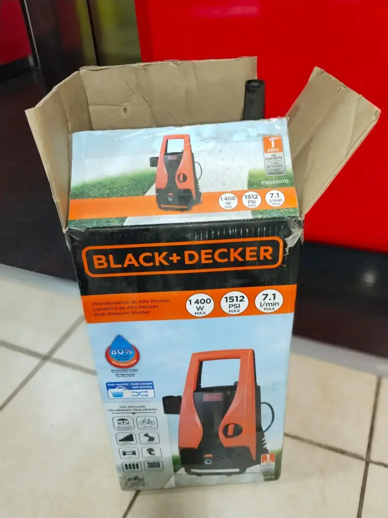 Hidrolavadora Black+Decker 1500 PSI - 4