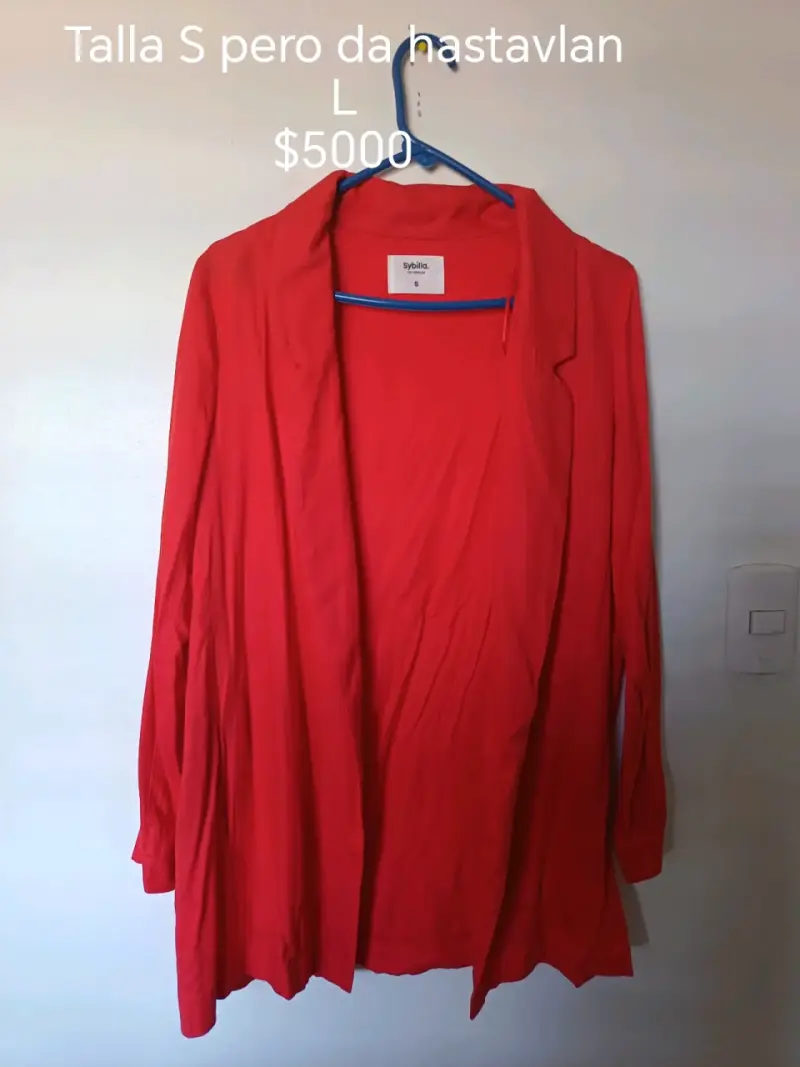 Blazer rojo talla S marca Sybilla