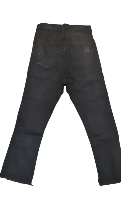 Jeans negros de mezclilla estilo casual - miniatura 2