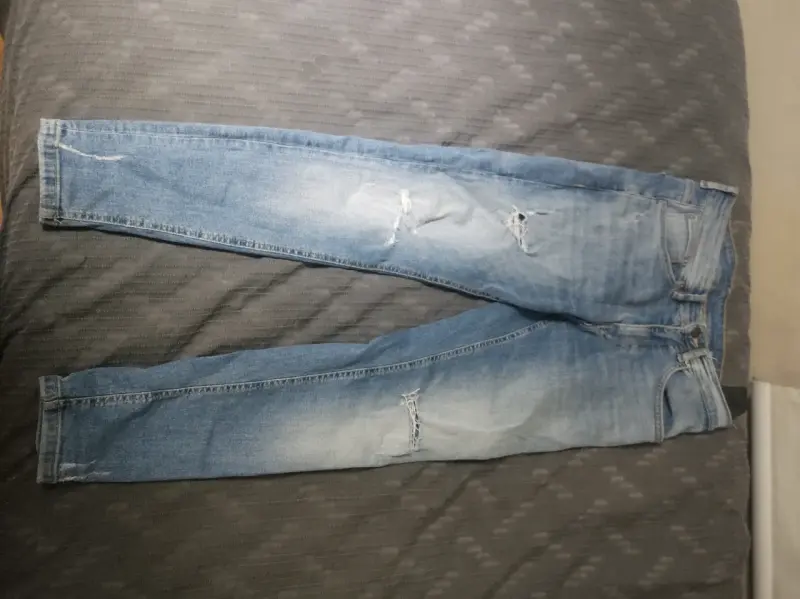 Jeans desgastados azul zara - 1