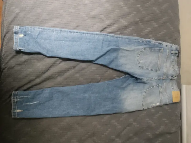 Jeans desgastados azul zara - 2
