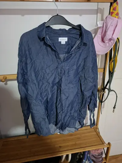 Camisa azul Liz Claiborne de mujer - miniatura 1