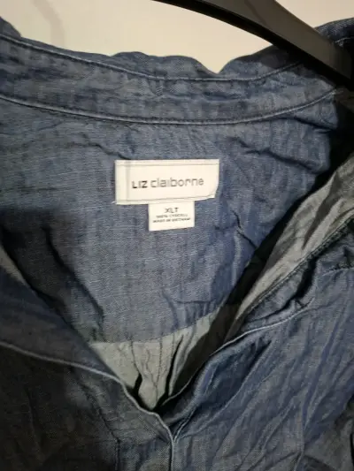 Camisa azul Liz Claiborne de mujer - miniatura 3