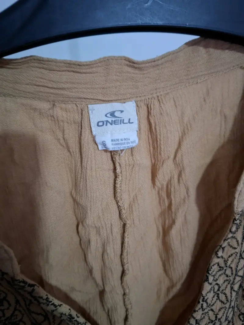 Blusa bohemia marrón con bordados O'Neill - 5