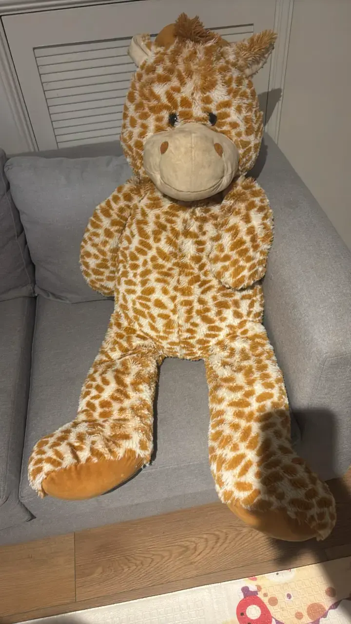 Peluche gigante de jirafa suave - 1