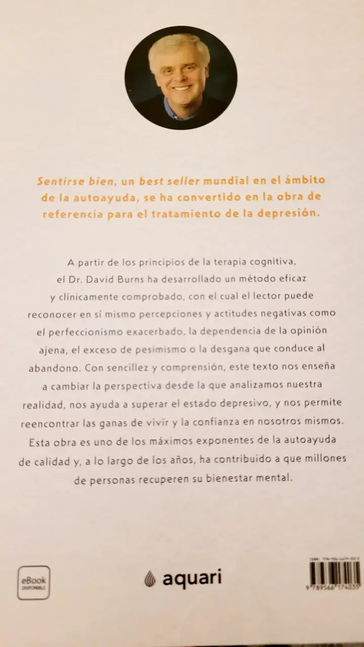 Libro 'Sentirse bien' de David D. Burns - 2