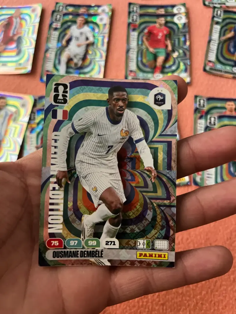 Tarjeta coleccionable Panini Ousmane Dembélé