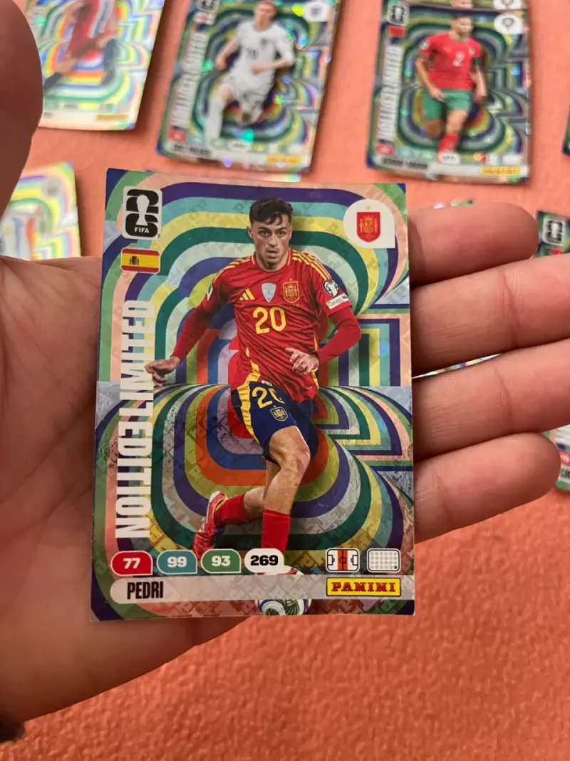 Tarjeta coleccionable Panini Pedri España