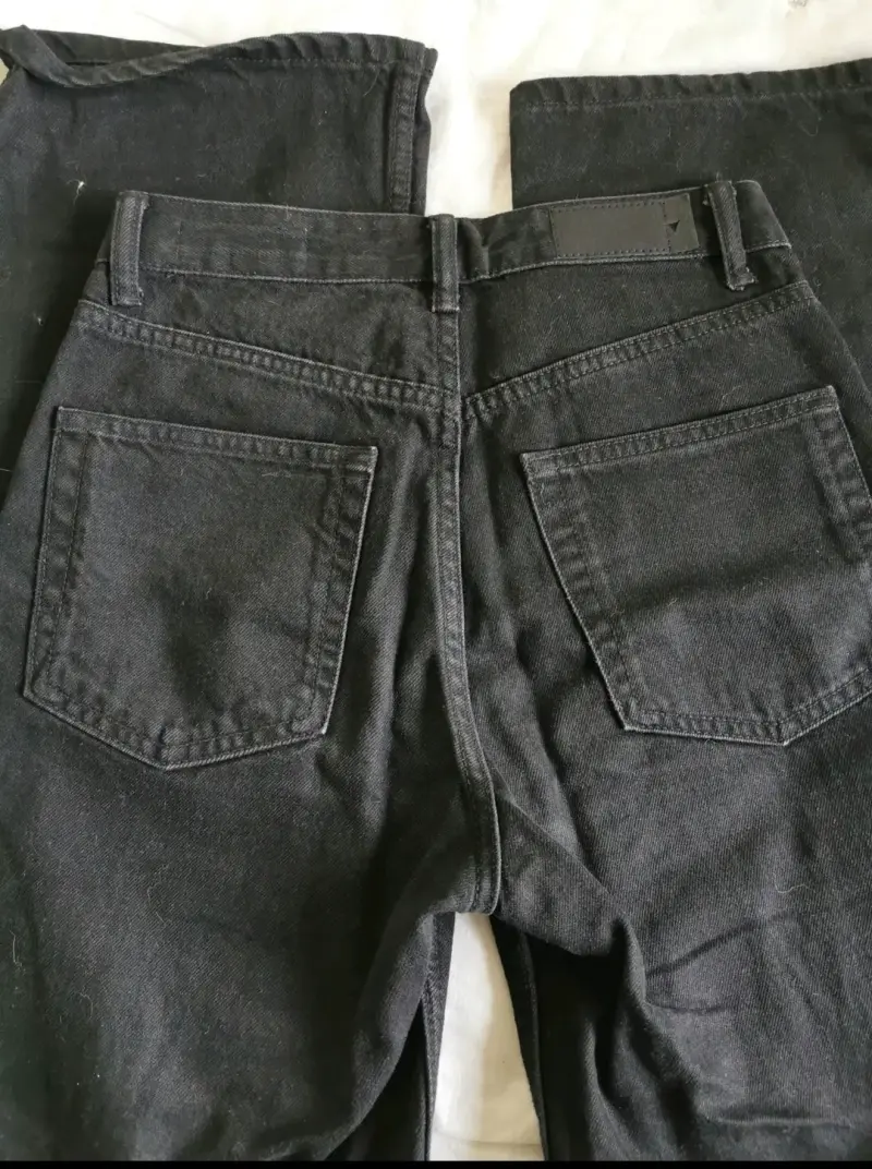 Jeans Zara negros talla 36/38 - 2