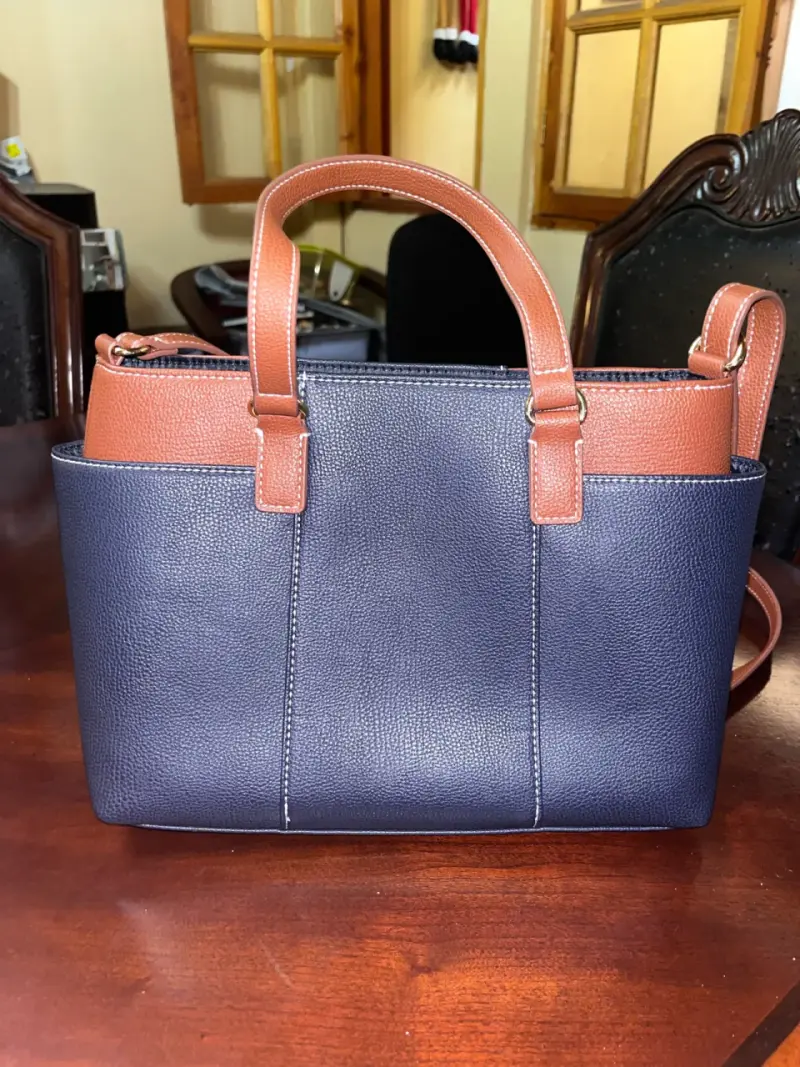 Bolso Tommy Hilfiger azul y marrón - 2
