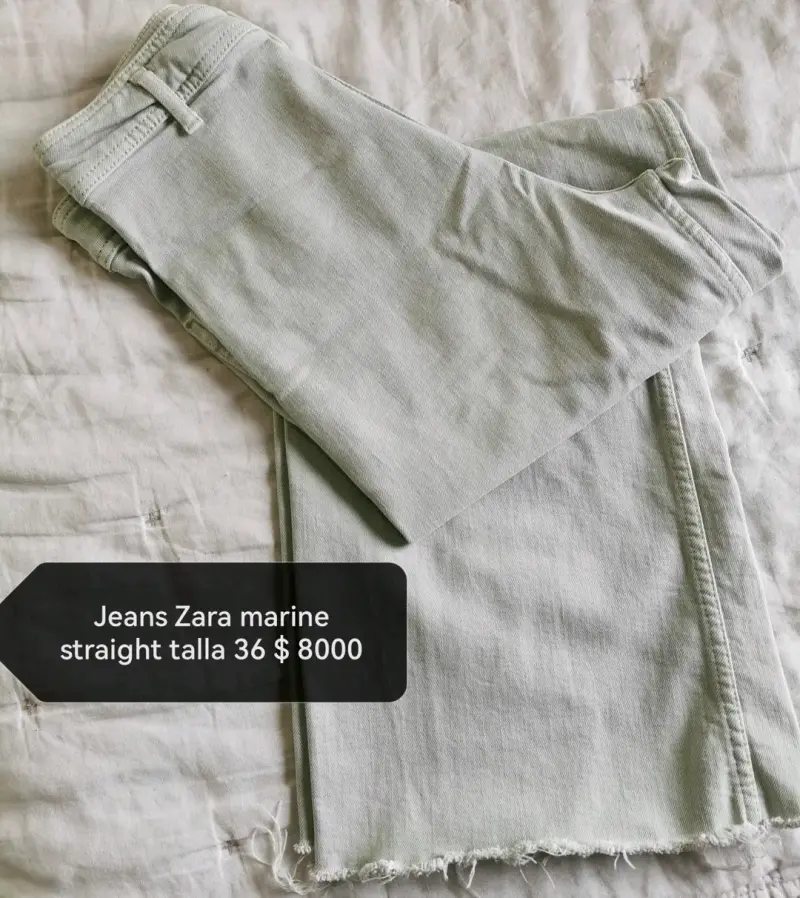 Jeans Zara marine rectos talla 36 - 1