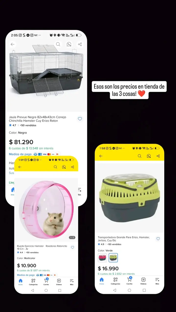 Jaula grande para mascotas con accesorios - 2