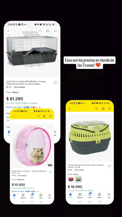 Jaula grande para mascotas con accesorios - miniatura 2