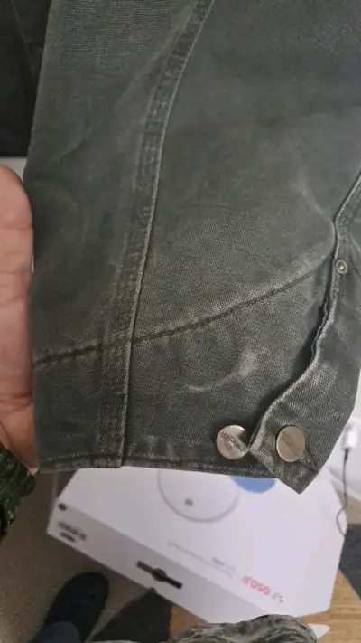 Chaqueta Carhartt verde con cuello - miniatura 4