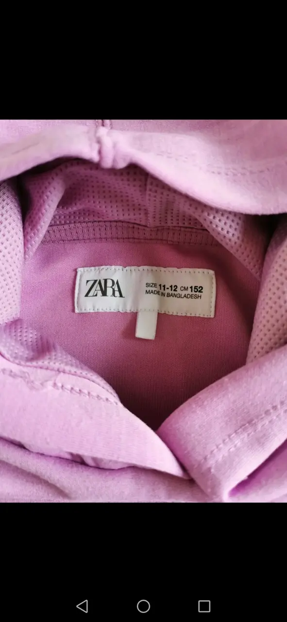 Polera rosa para niños Zara talla 11-12 - 1