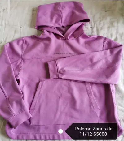 Polera rosa para niños Zara talla 11-12 - miniatura 2