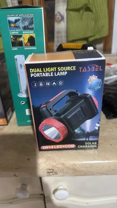 Lámpara portátil dual LED y COB Tasbel - miniatura 1