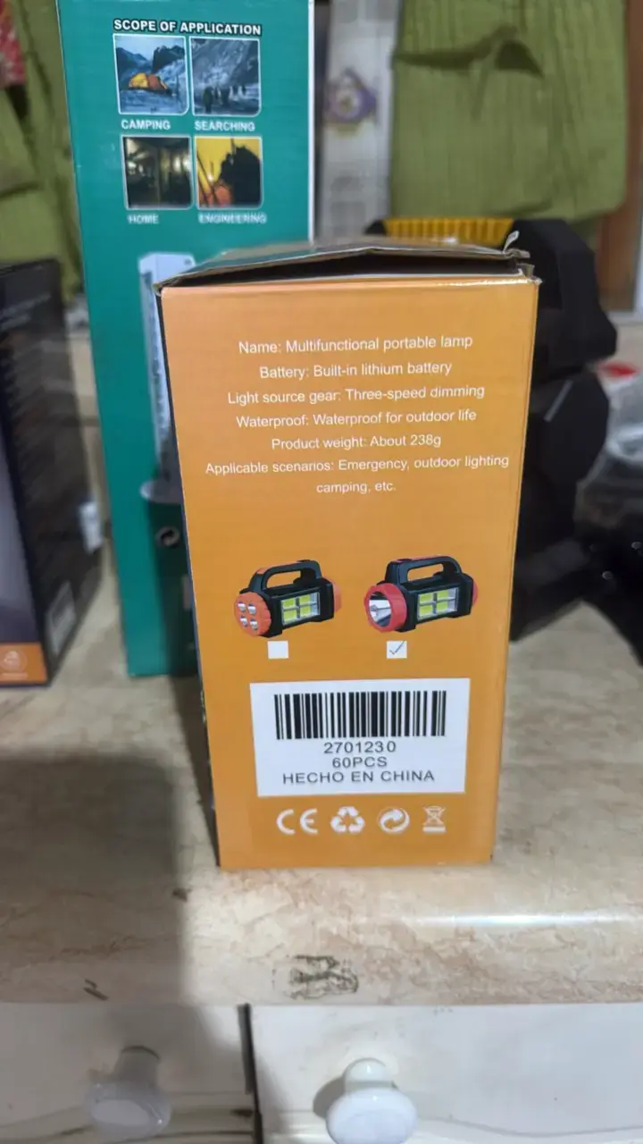 Lámpara portátil dual LED y COB Tasbel - 2