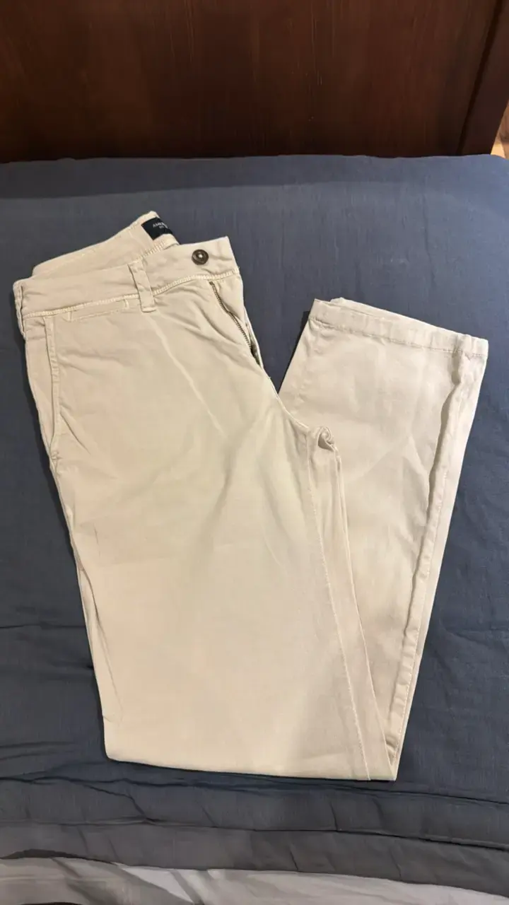 Pantalones beige American Eagle hombre - 1
