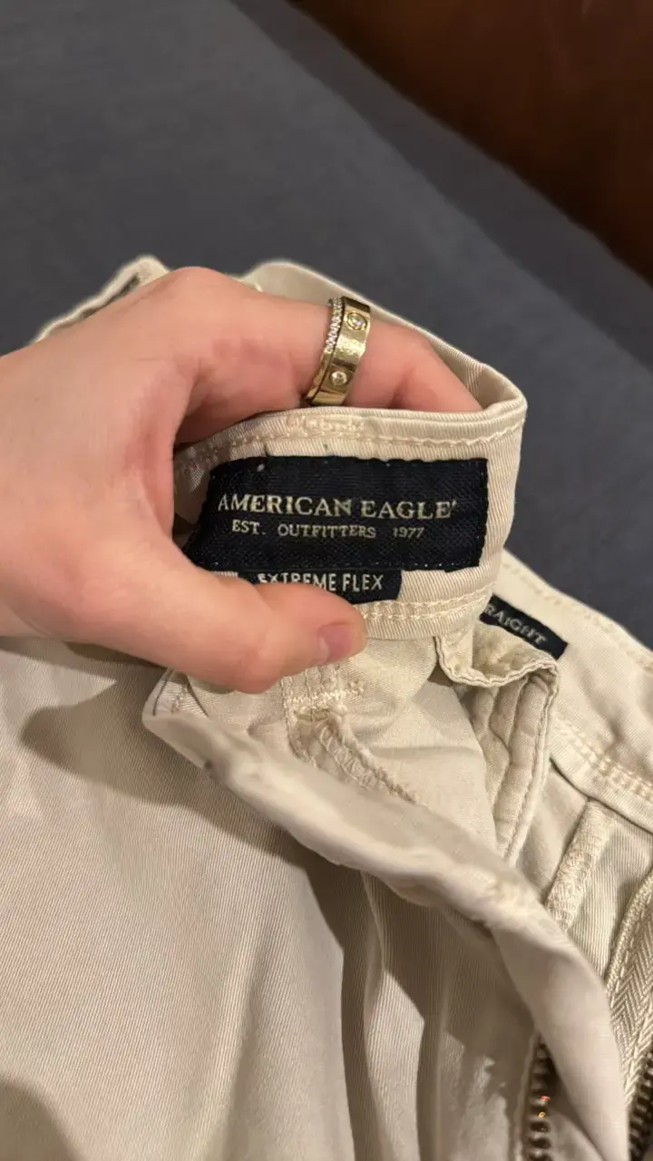 Pantalones beige American Eagle hombre - 2