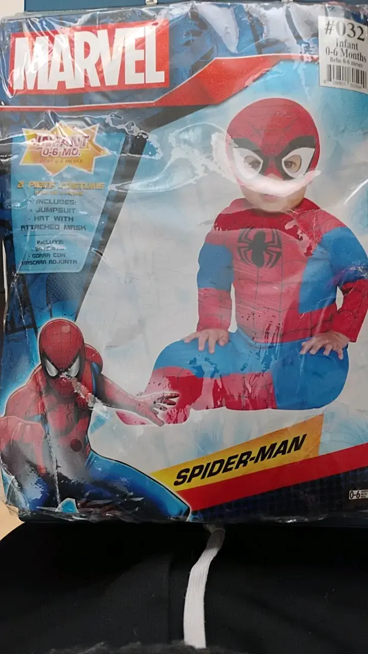 Disfraz de bebé Spider-Man 0-6 meses - 1