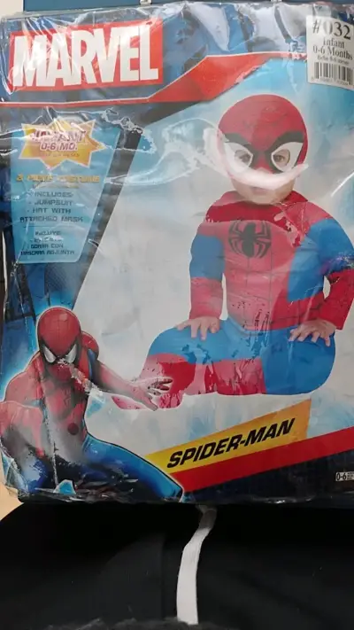 Disfraz de bebé Spider-Man 0-6 meses - miniatura 1