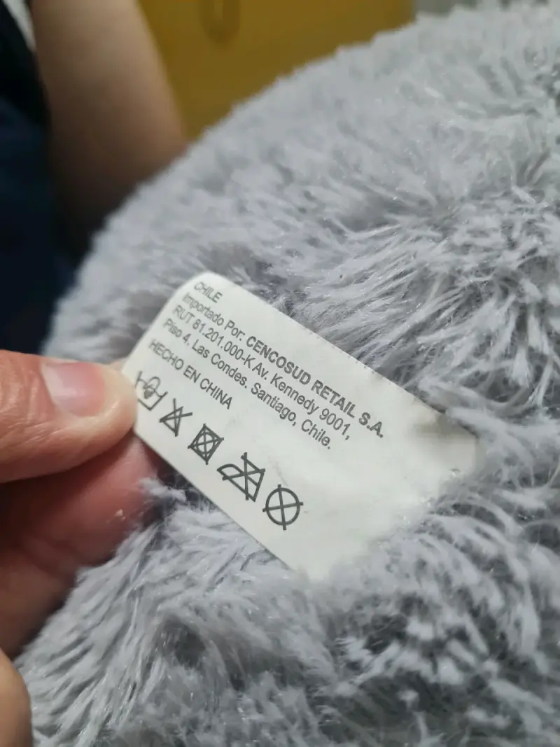 Peluche mapache gris grande - 2