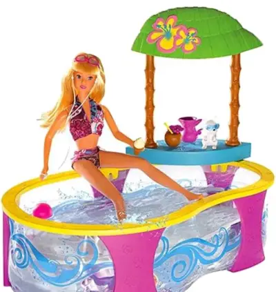 Piscina y bar de juguete - miniatura 1