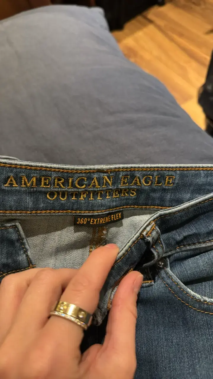 Jeans American Eagle azul desgastado - 3