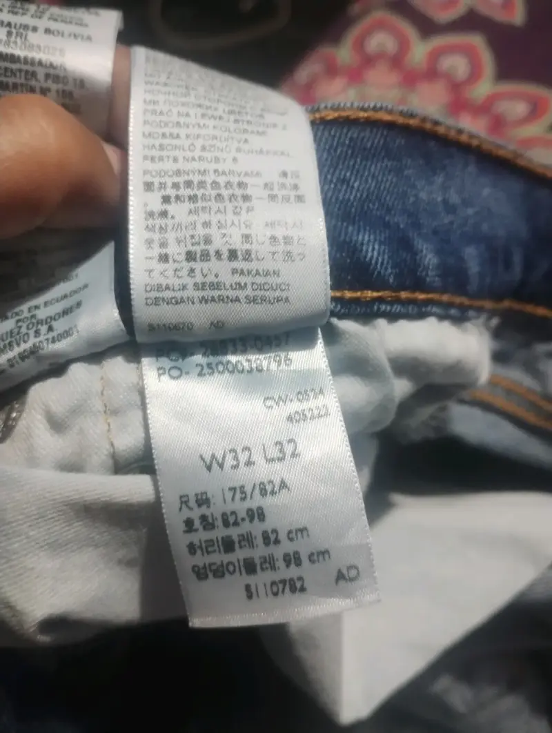 Jeans Levi's 512 corte recto azul - 4