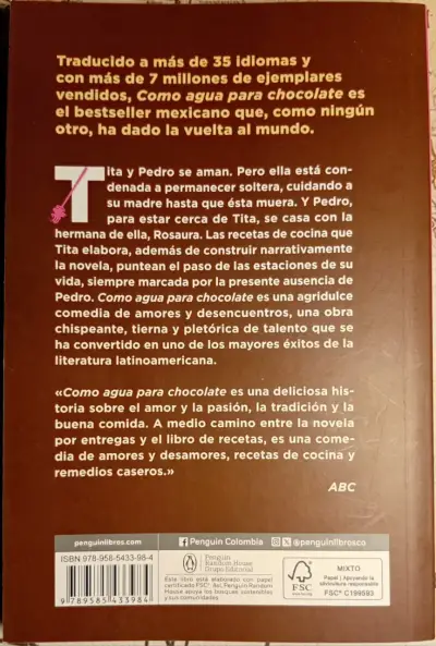 Libro 'Como agua para chocolate' de Laura Esquivel - miniatura 2