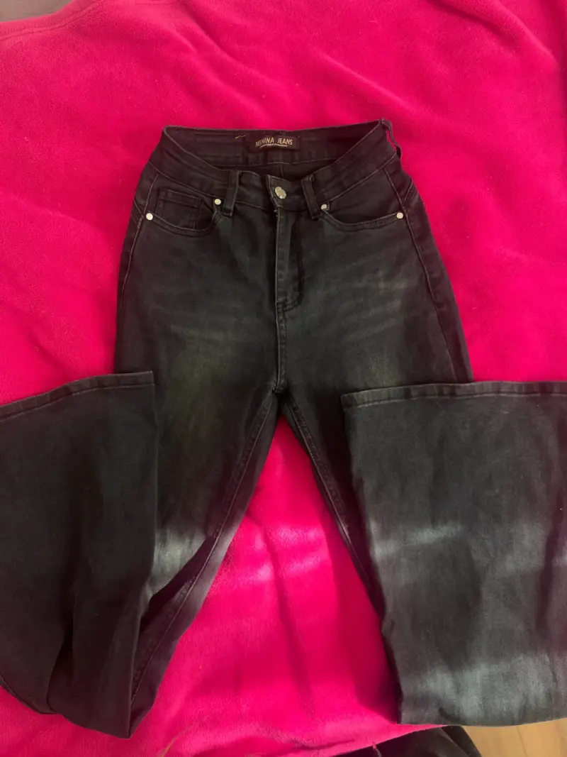 Jeans negros mujer menina en buen estado - 3
