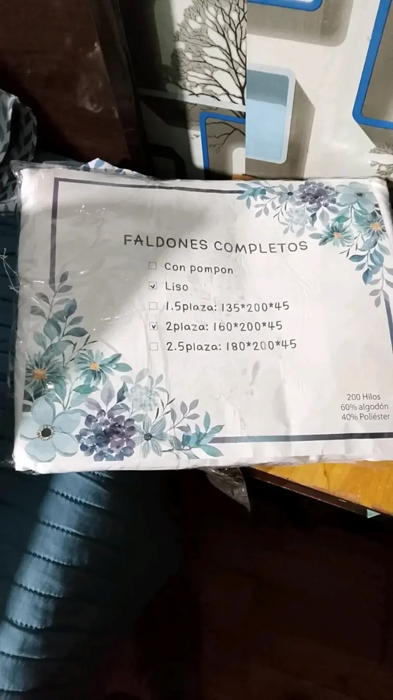 Faldón completo liso 2 plazas - 1